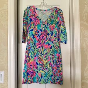 NWT Lilly Pulitzer Palmetto Tee Dress Hot Spot XXS